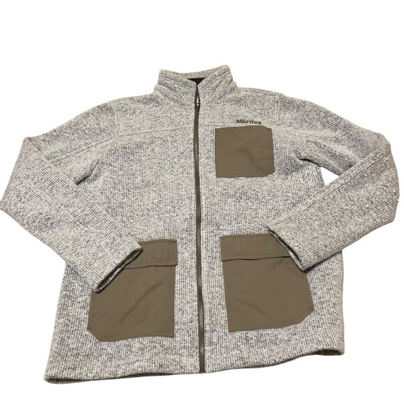 Marmot Gilcrest Jacket  Gray Fleece Wool Blend M42650 Men's Sz XL - Picture 1 of 7